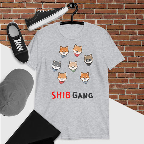 Shib: Shiba Gang Short-Sleeve Unisex T-Shirt - mycryptoloot