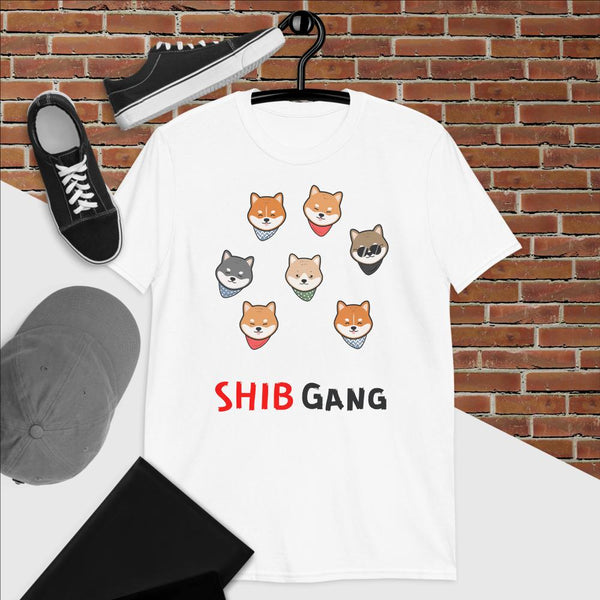 Shib: Shiba Gang Short-Sleeve Unisex T-Shirt - mycryptoloot