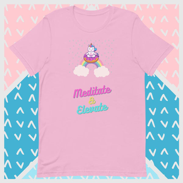 Uniswap: Meditate and Elevate Short-Sleeve Unisex T-Shirt - mycryptoloot